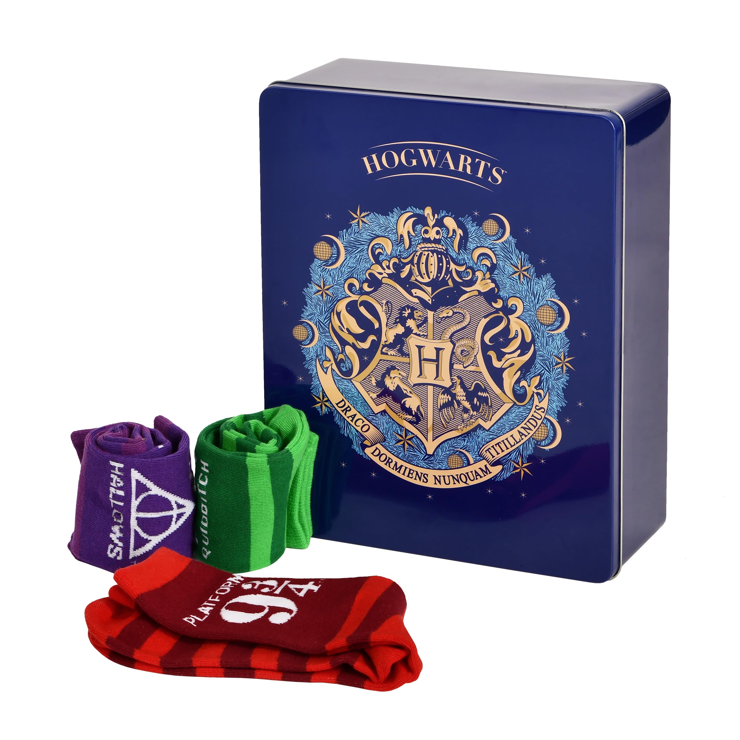 Elbenwald Adventskalender 2024 mit Socken zum Befüllen für Anime-Liebhaber in Metall-Geschenkbox Paar Socken verschieden