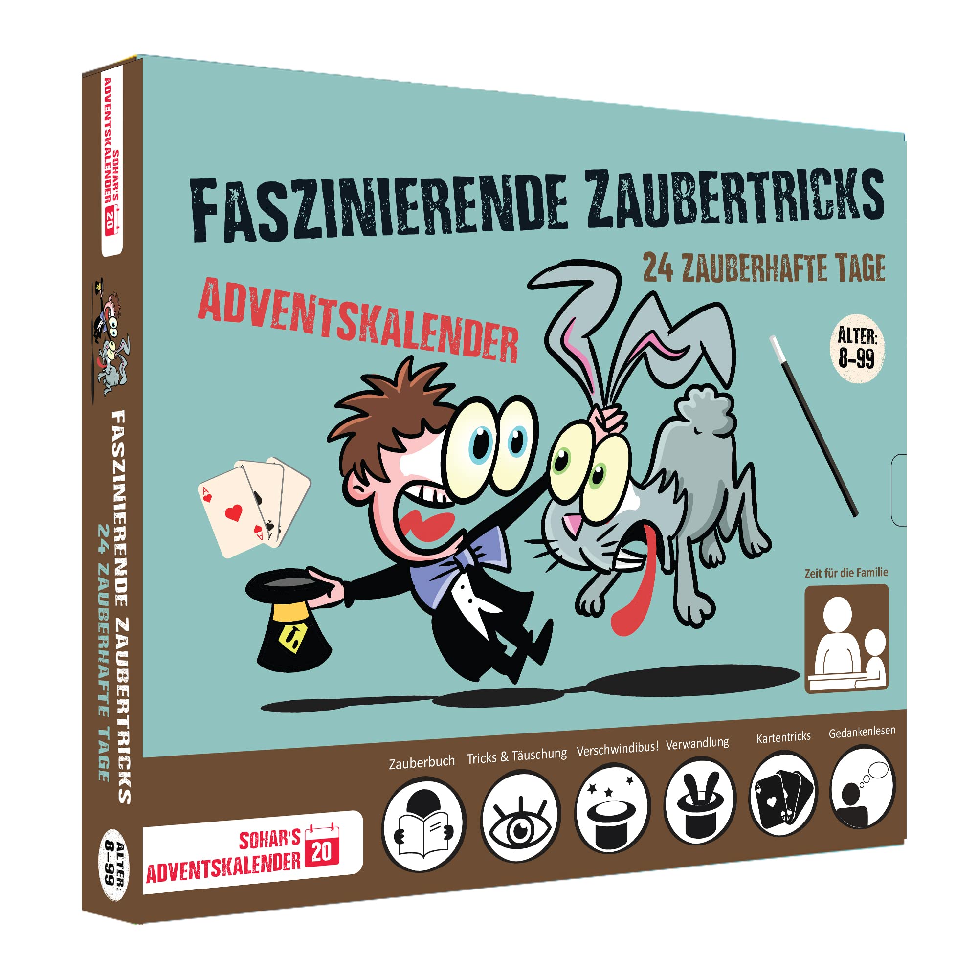 Adventskalender 2025 Faszinierende Zaubertricks für 8 Jahre alte Kinder - 24 verblüffende und leicht zu erlernende Zaube