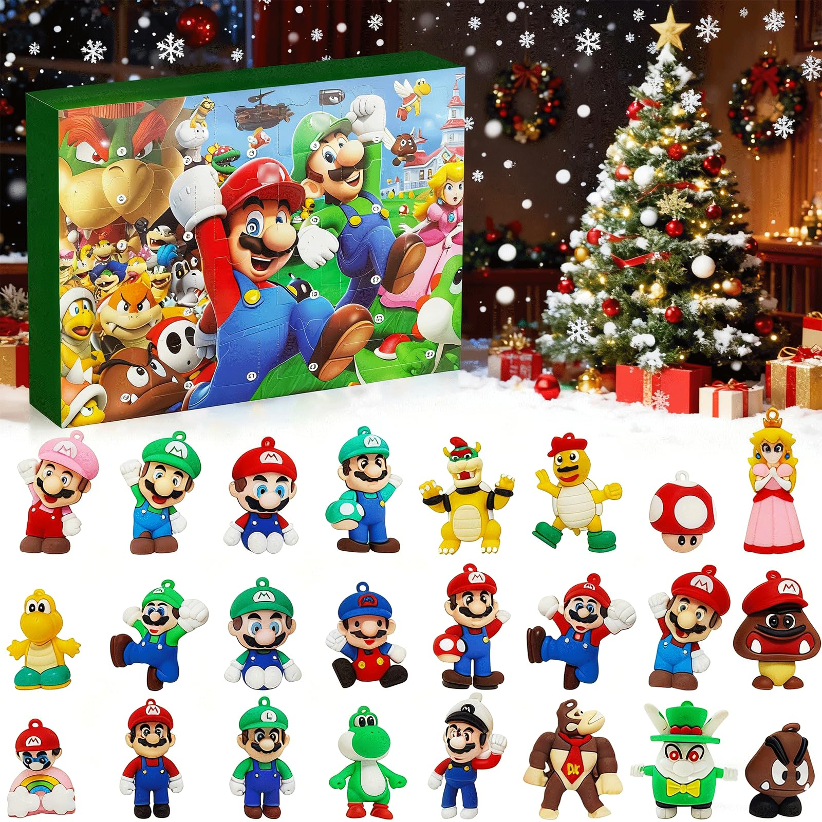 Adventskalender 2025 mit 24 Anime Figuren für die Weihnachtszeit - Perfektes Weihnachtsgeschenk (D)  
Adventskalender 20